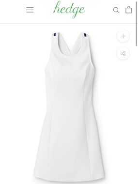 NWT Hedge Douglas Dress Cream Fit & Flare Heavy Performance Poly Size M